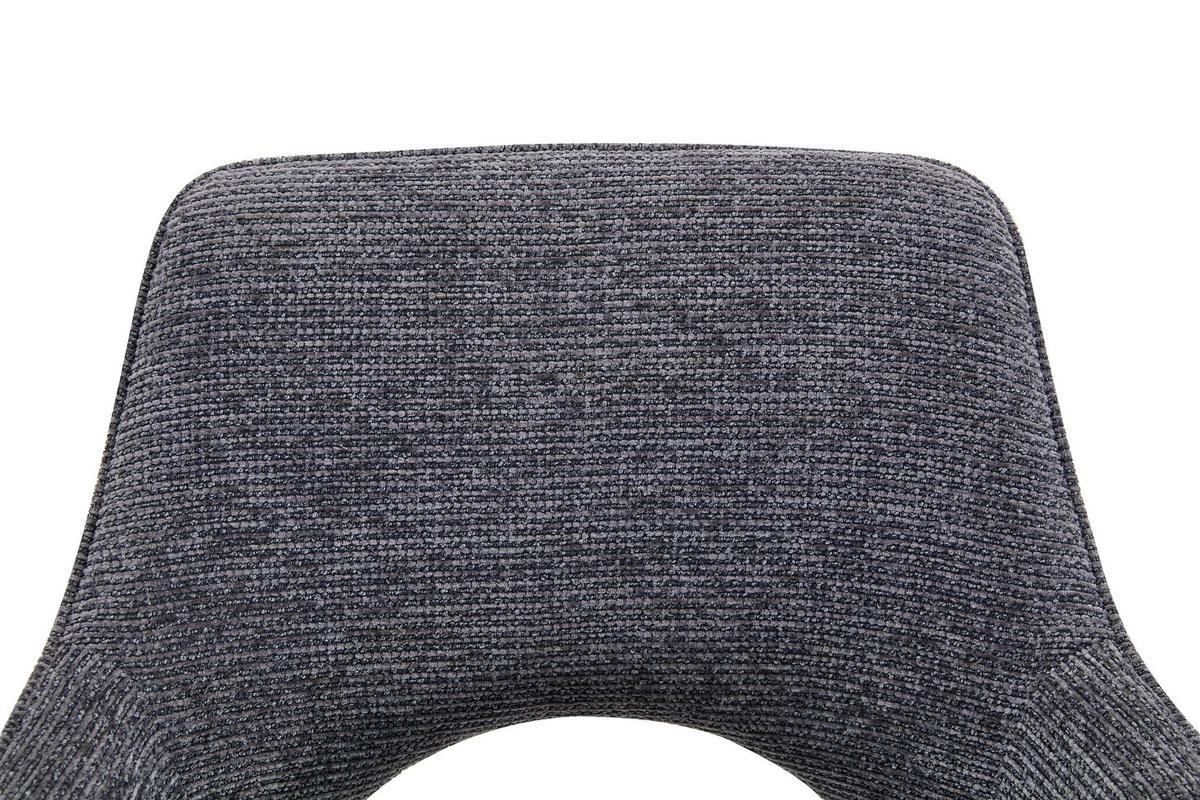 Armlehnstuhl Puro Schwarz/Dunkelgrau B: 60 cm - Dunkelgrau/Schwarz, MODERN, Textil/Metall (60/89/67cm) - Livetastic