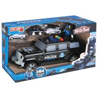 Spielzeug-Auto Jeep Polizei mit Geräusch- und Lichteffekte - Schwarz, Basics, Kunststoff/Metall (35,5/18/19,8cm)