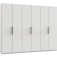 Drehtürenschrank B: 300 Level Weiß - Weiß, MODERN, Holzwerkstoff (300/236/58cm) - MID.YOU