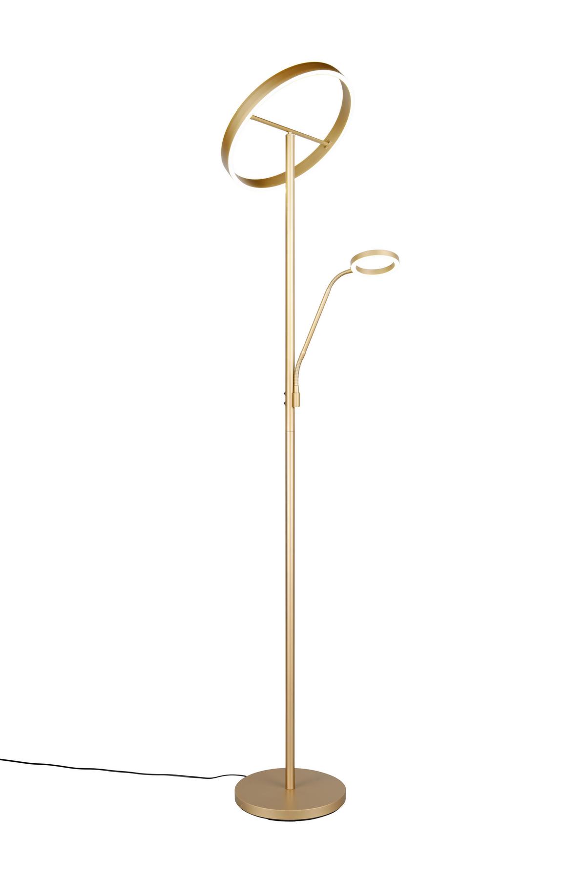 LED-Stehleuchte 449510279 Willis - Goldfarben, Design, Metall (40/180cm) - Trio Leuchten