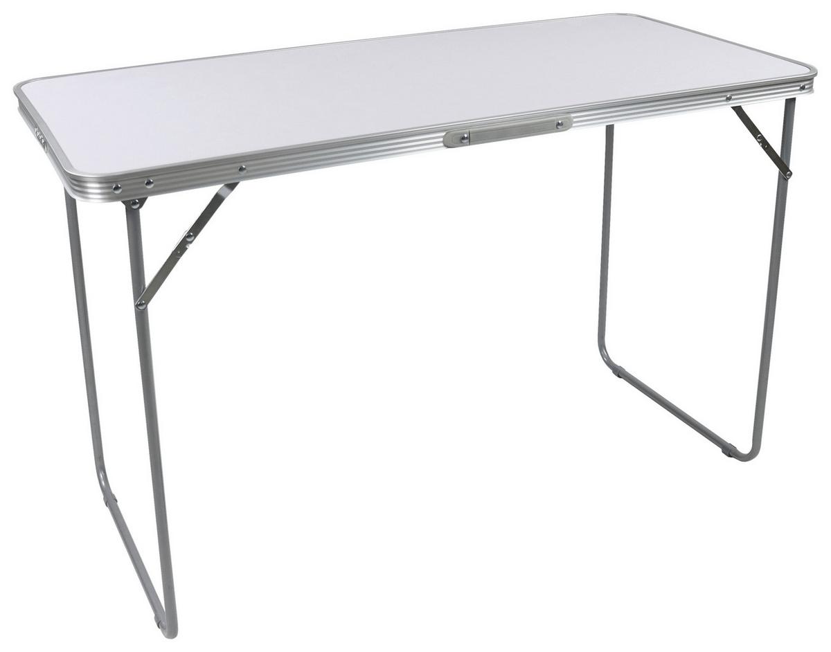 Campingtisch Galdas L Weiß B: 53 cm - Weiß, MODERN, Holzwerkstoff/Kunststoff (110/53/70cm) - Ambia Garden