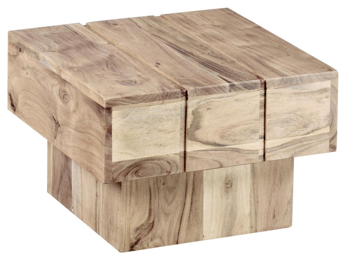 Odkladací stolek sira ze dřeva akácie - barvy akácie, Design, dřevo (44/44/30cm) - MID.YOU