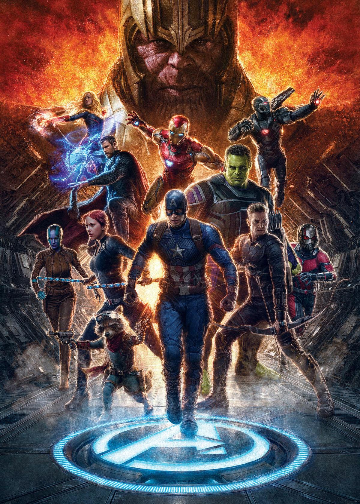 Fototapete Avengers Vs Thanos - Multicolor, Trend, Textil (200/280cm)