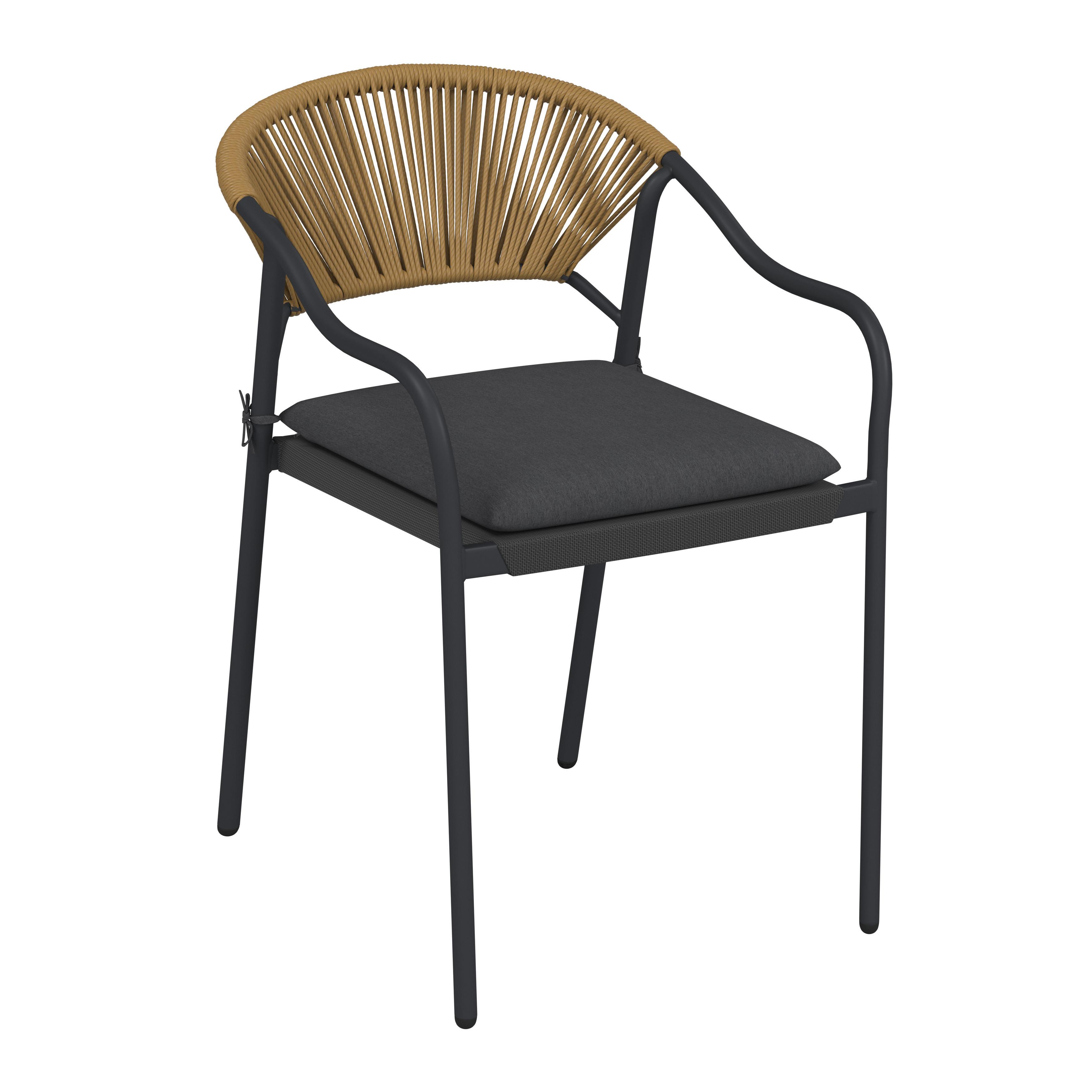 Gartensessel Lily Metall/Kunststoff/Textil