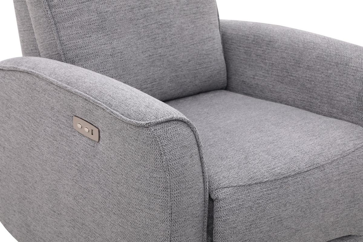 Fernsehsessel Leon Dunkelgrau mit Relaxfunktion - Dunkelgrau/Schwarz, Basics, Holz/Kunststoff (80/102/96cm) - Ondega