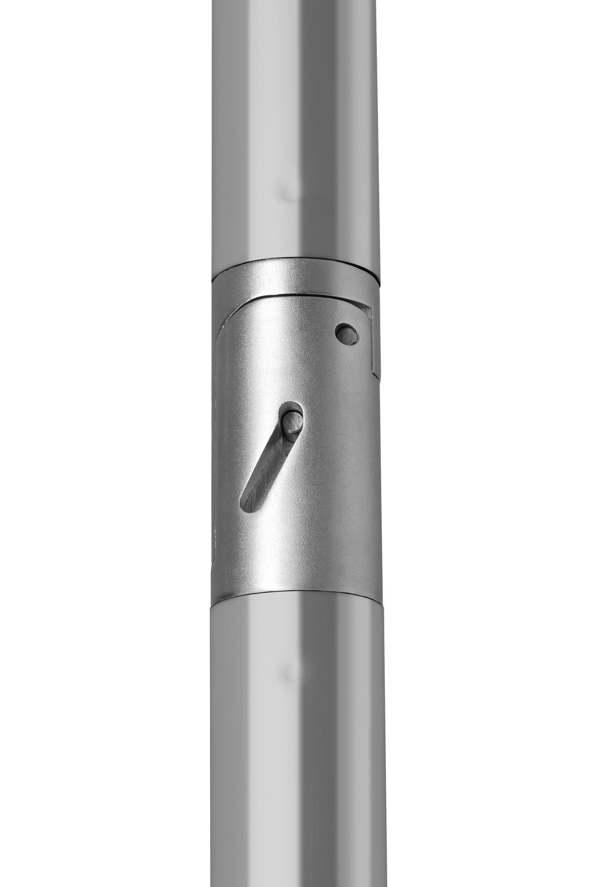 Sonnenschirm Porto Bxhxt: 200x250x300 Cm Rot - Rot/Silberfarben, Basics, Textil/Metall (200/250/300cm) - Schneider