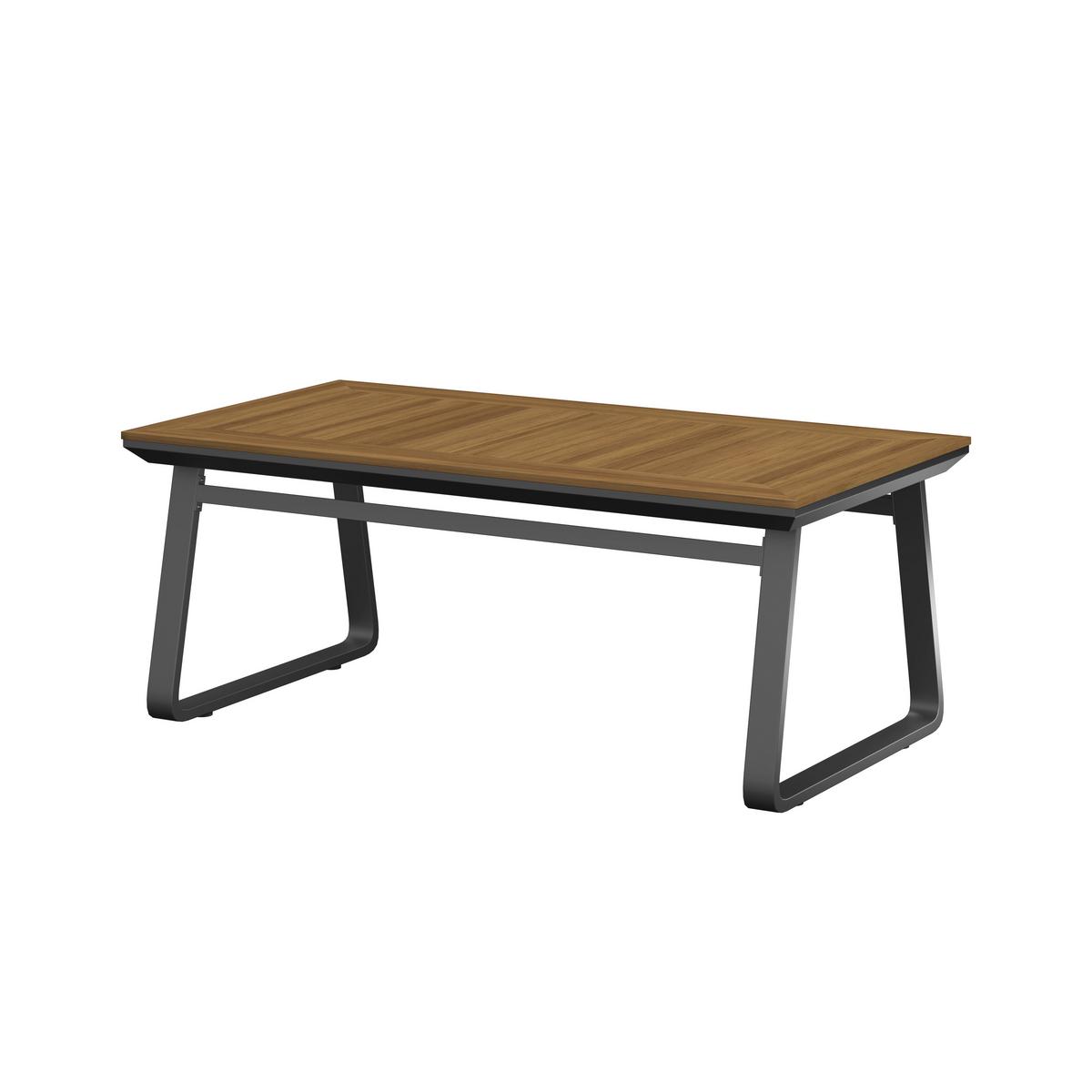 JÍDELNÍ TERASOVÁ SOUPRAVA EMMA - tmavě šedá/přírodní barvy, Moderní, kov/textil - Bessagi Garden