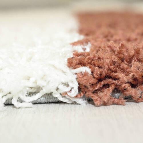 Hochflorteppich Gala - Terracotta, Design, Textil (120/120cm) - Novel