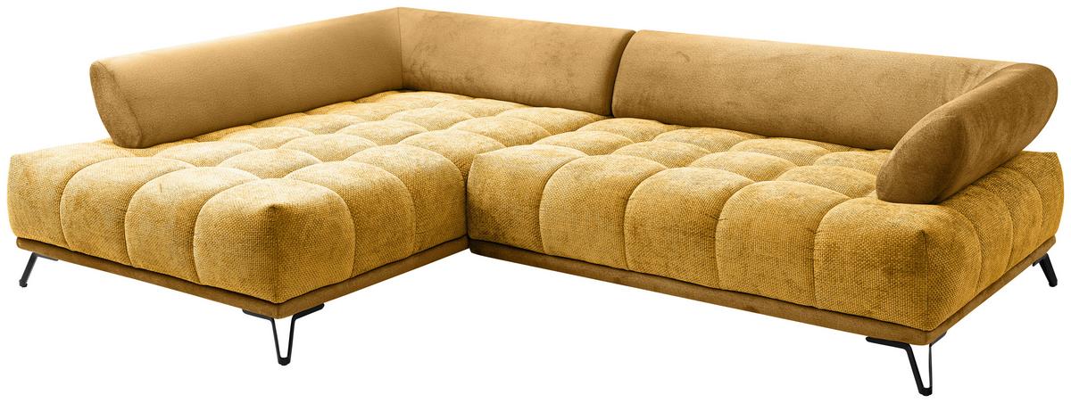 LARGO, ľavá, kari žltá, potreba šírky dverí 90 cm - čierna/kari žltá, Modern, kov/textil (184/262cm)