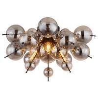 Deckenleuchte Bally - Schwarz, MODERN, Glas/Metall (55/28cm) - Novel