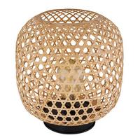 Solarleuchte 36671 - Dunkelbraun/Braun, KONVENTIONELL, Naturmaterialien/Metall (23,5/27cm) - Globo