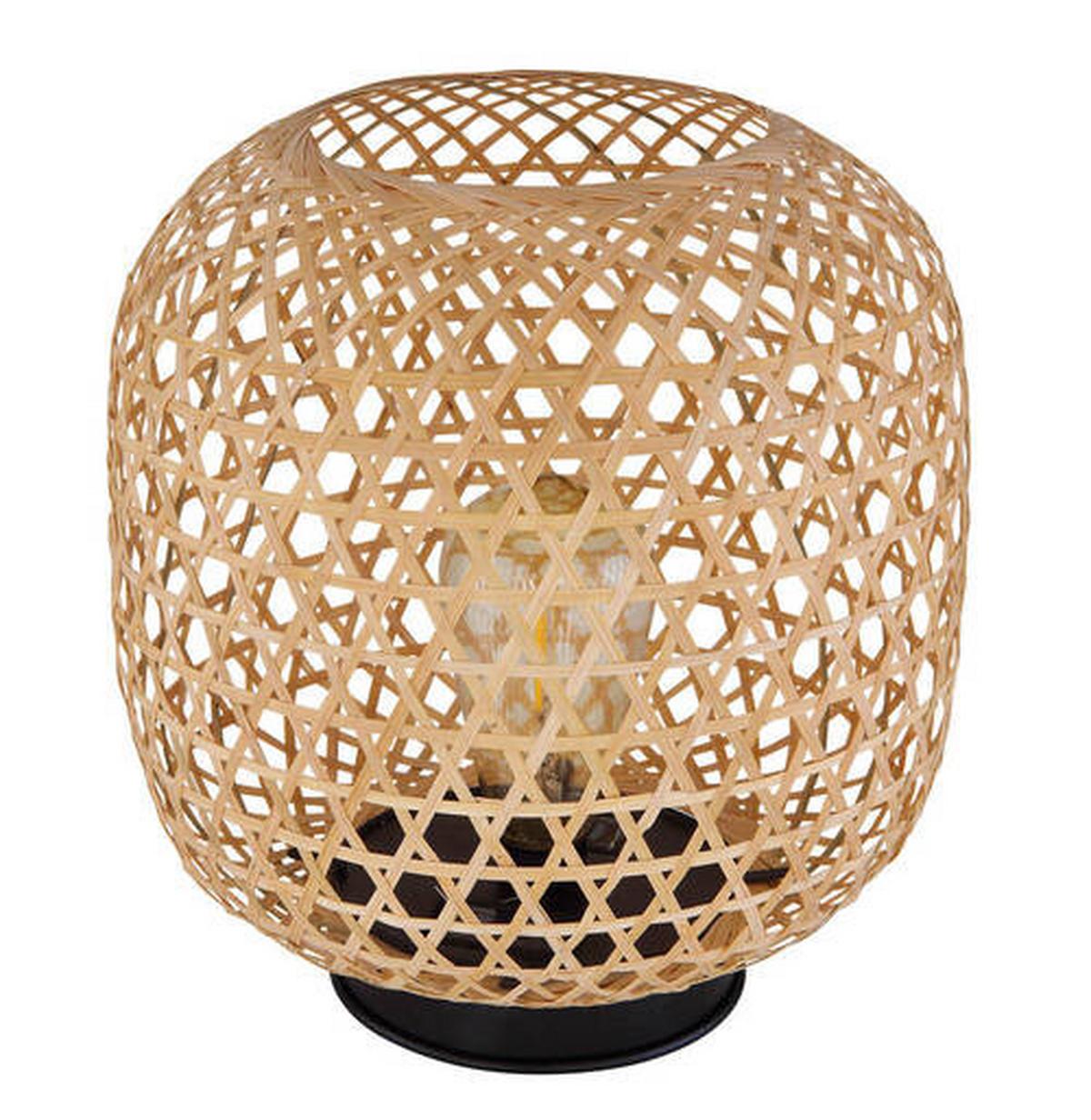 Solarleuchte 36671 - Dunkelbraun/Braun, KONVENTIONELL, Naturmaterialien/Metall (23,5/27cm) - Globo