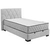 Boxbett Nagol B - Hellgrau/Schwarz, MODERN, Holzwerkstoff/Textil (120/200cm) - MID.YOU