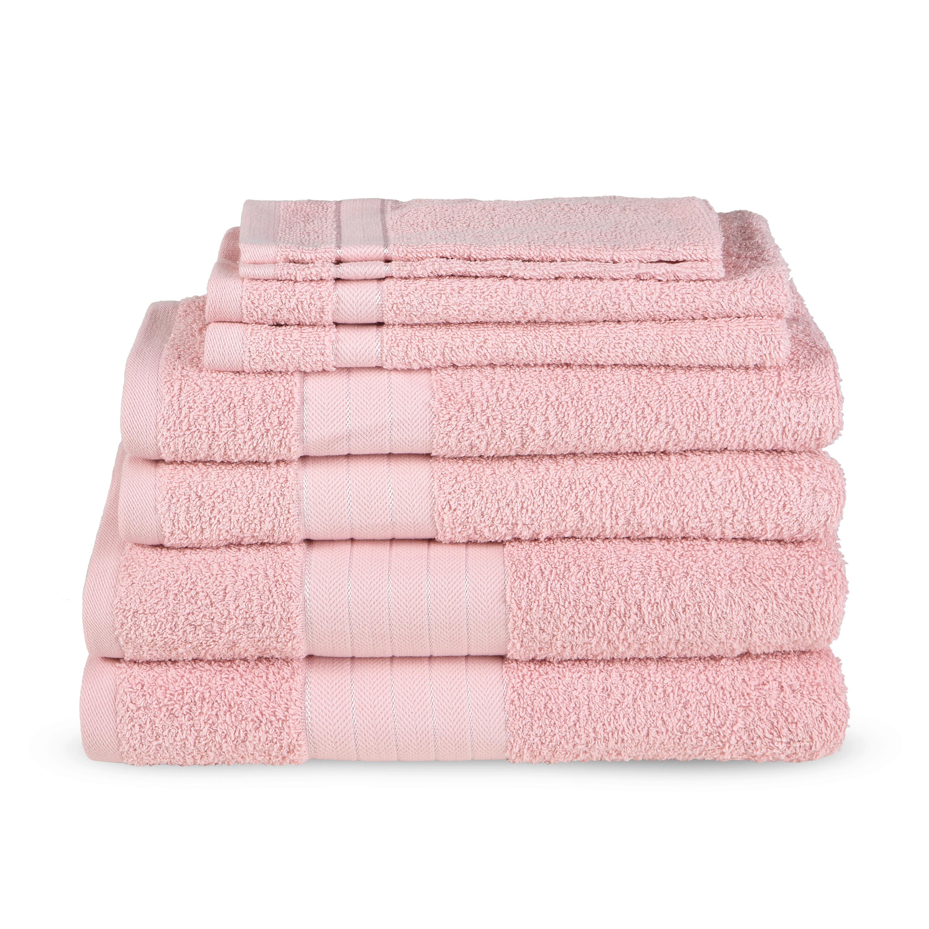 Frottierset Rosa 8-teilig - Basics, Textil (70/140cm)