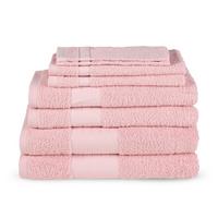 Frottierset Rosa 8-Teilig - Basics, Textil (70/140cm)