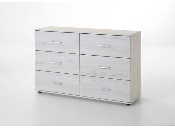 Komoda Anna - biela, Moderný, drevo/kompozitné drevo (130/83/41cm) Komoda Anna - biela, Moderný, drevo/kompozitné drevo (130/83/41cm)
