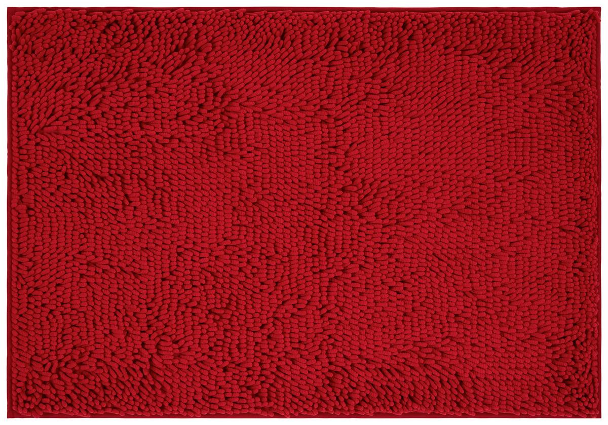 Fürdőszobaszőnyeg Liliane Kb. 70/120cm - bordó, Konventionell, műanyag (70/120cm) - Ondega