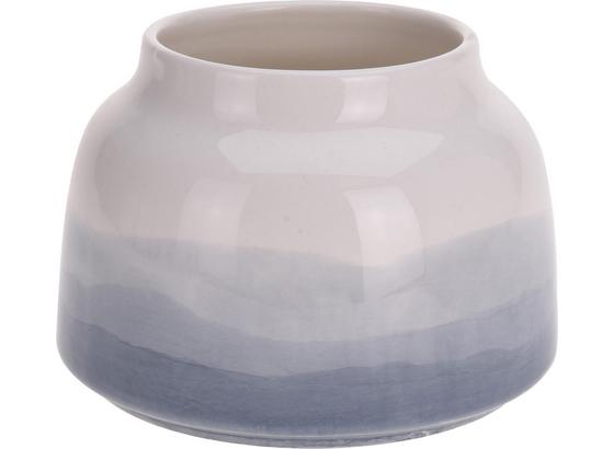 Vase Ailine Ø 14 cm - Blau/Weiß, Design, Keramik (14/10,5cm) Vase Ailine Ø 14 cm - Blau/Weiß, Design, Keramik (14/10,5cm)