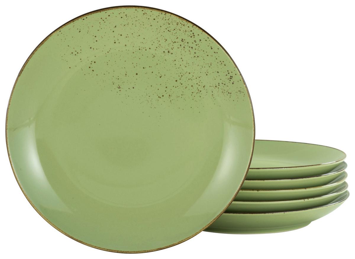 Desserttellerset 22052 Nature Collection - Grün, Trend, Keramik (21cm) - Creatable
