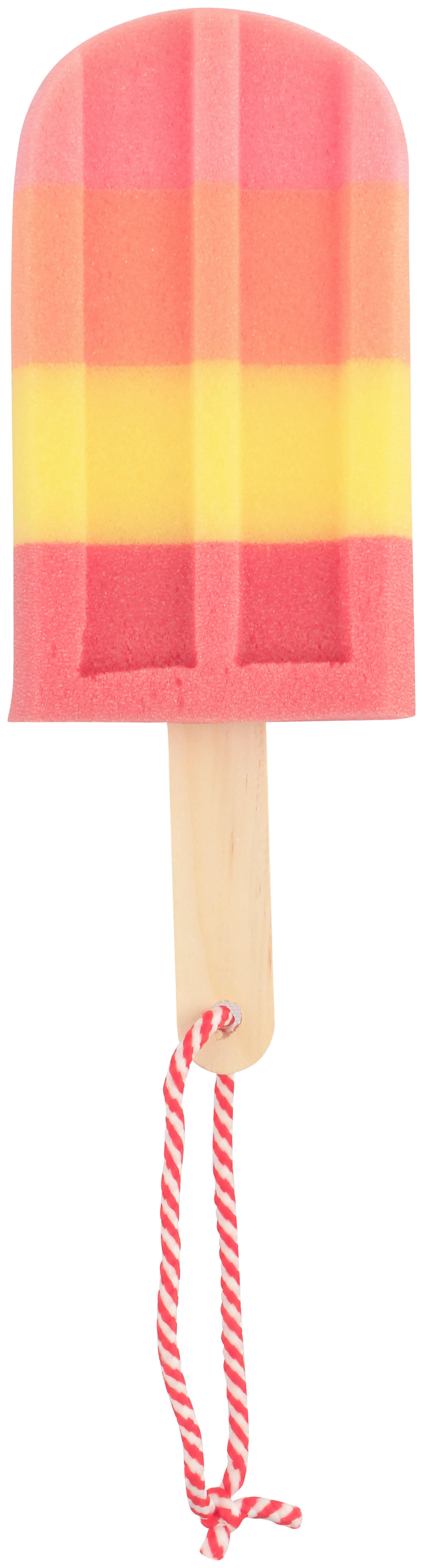 Badeschwamm Jelena - Pink/Gelb, KONVENTIONELL, Holz/Kunststoff (8/21.5/3cm) - Ondega