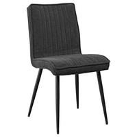 Židle Lena, šedá barva - šedá/černá, Moderní, kov/dřevo (43/86/57cm) - Mömax