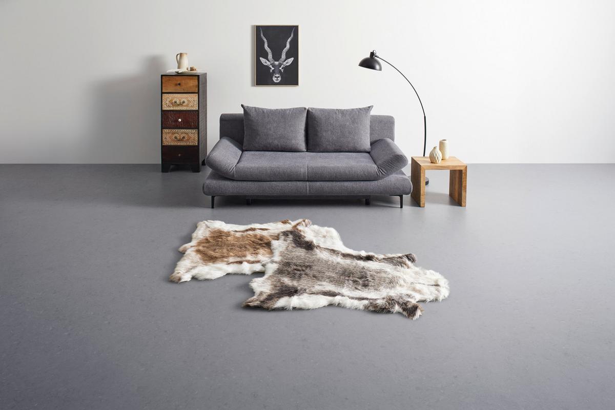 UMĚLÁ KOŽEŠINA Rudolf, 90/110cm, hnědá - hnědá, Moderní, kožešina/textil (90/110cm) - Modern Living