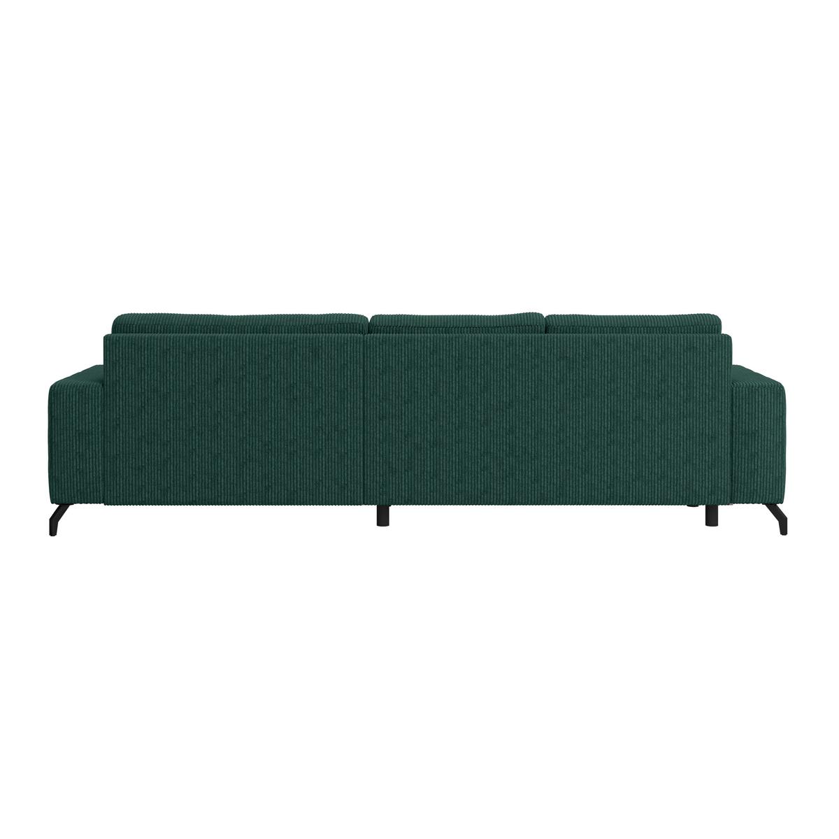 Ecksofa mit Bettkasten Cloud Waldgrün Cord 290x178 cm - Waldgrün, Trend, Textil (290/178cm)