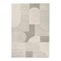 Webteppich Mats Olsson Creme, Beige 160x230 Cm - Beige/Creme, Design, Textil (160/230cm) - WECON HOME