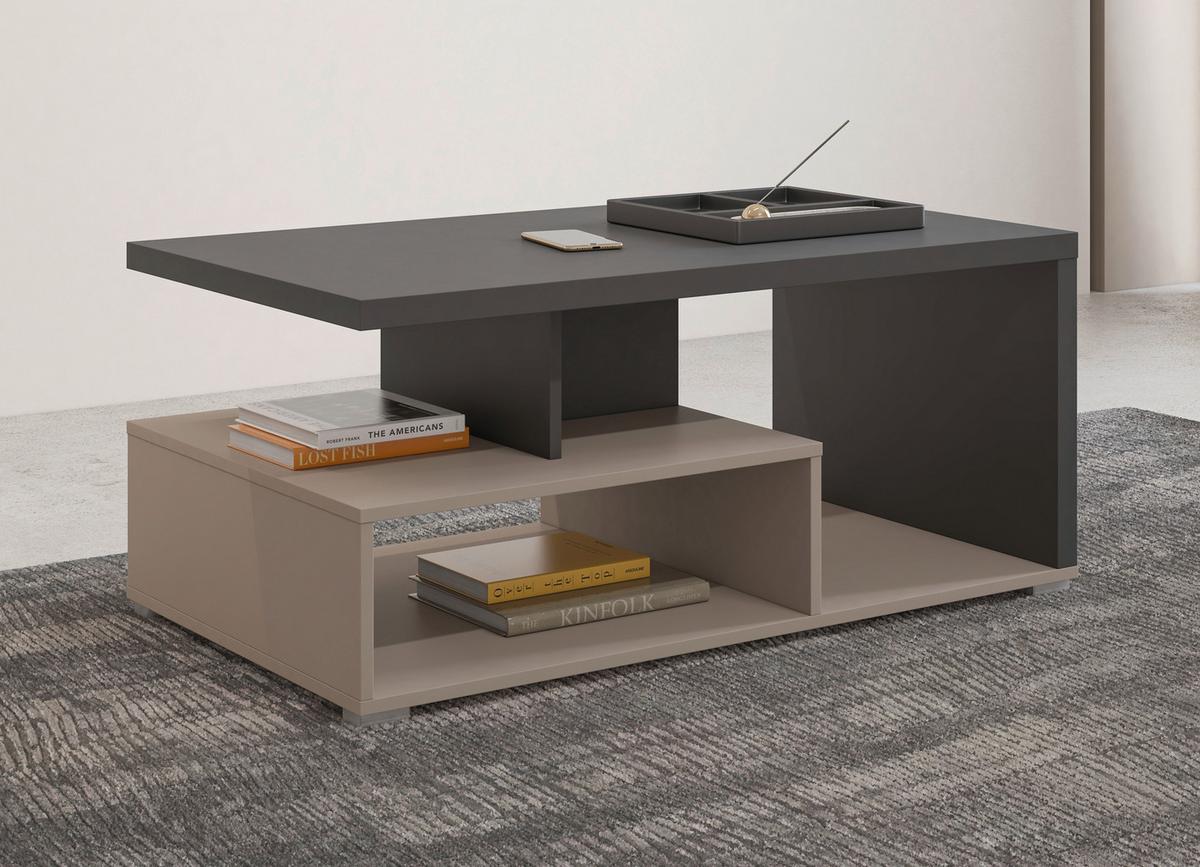 Dohányzóasztal Serio - homokszínű/antracit, Basics