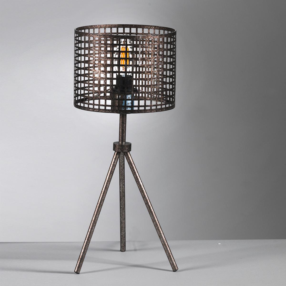 Tischleuchte Schwarz L: 17 cm 6w - Schwarz, Design, Metall (17/17/39cm)
