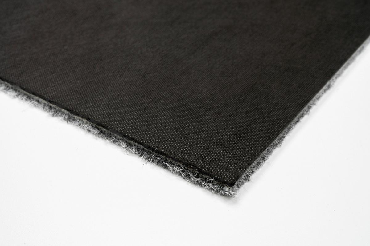 Teppichfliese Graublau Solid Vel 50x50 cm Florhöhe 4 mm - Graublau, Basics, Textil (50/50cm)