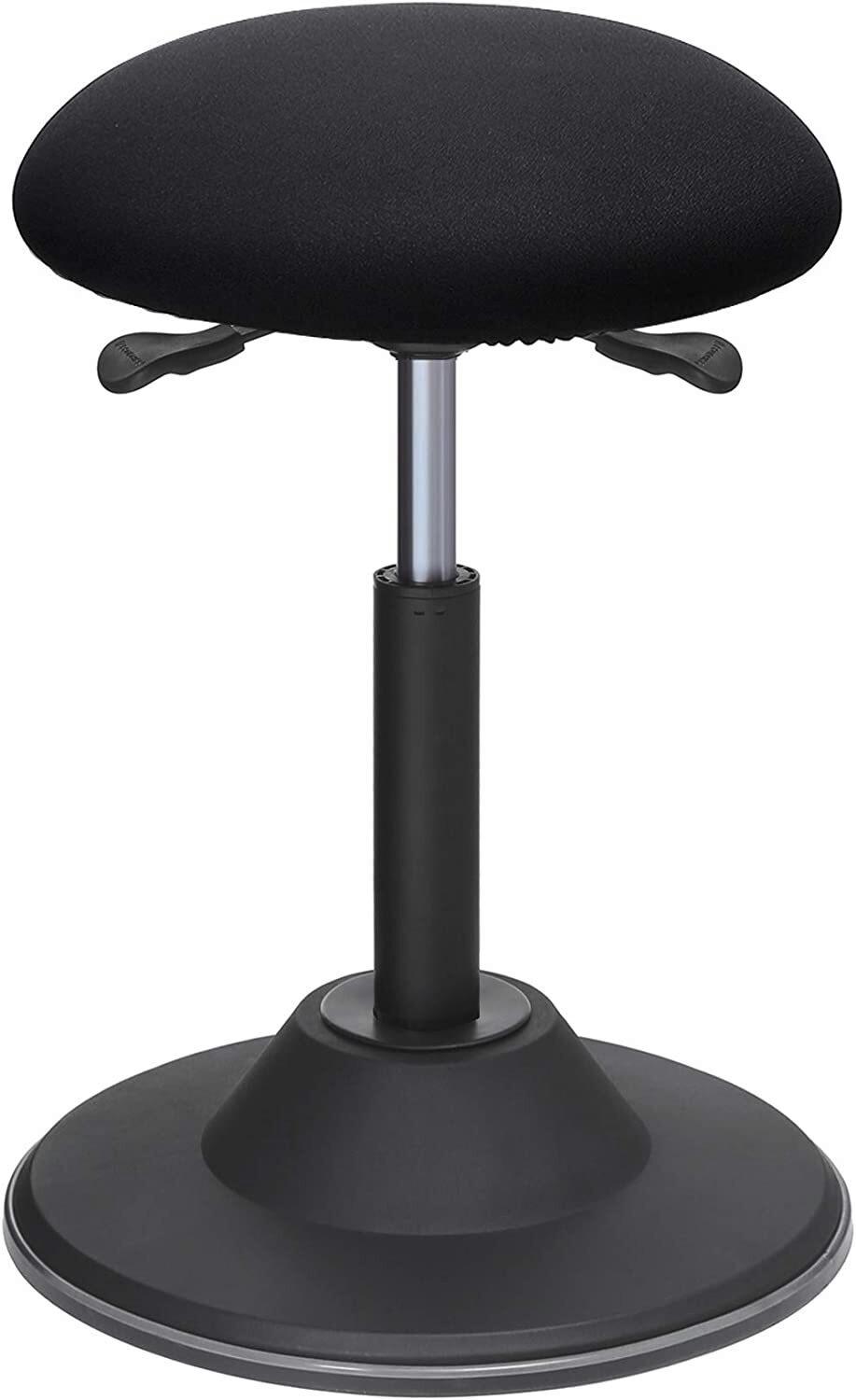 Bürohocker mit Schwingeffekt Schwarz, bis 120 kg - Schwarz, Basics, Kunststoff/Metall (41/70/41cm) - Boxxx