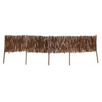 Beeteinfassung Weide Gerollt - Naturfarben, Basics, Holz/Metall (20/35/100cm)