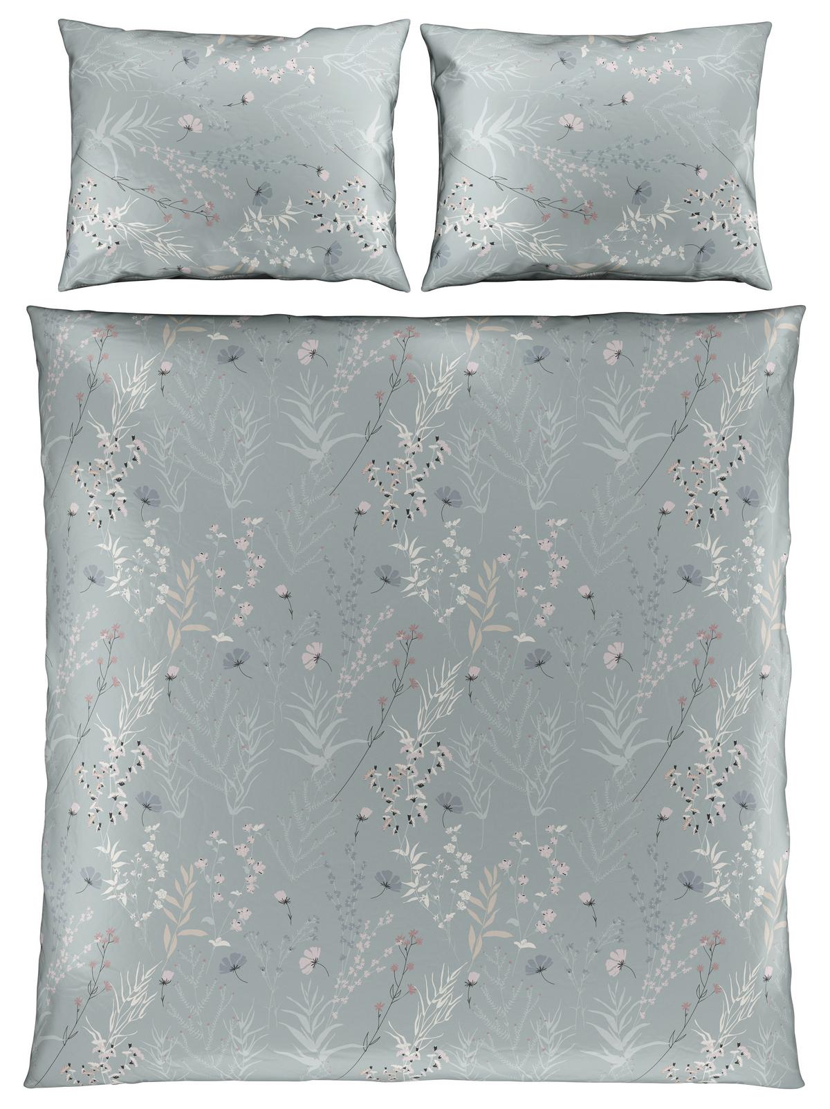 Povlečení Lina XXL, 2x70/90 200/220cm - zelená, Konvenční, textil (200/220cm) - Mömax