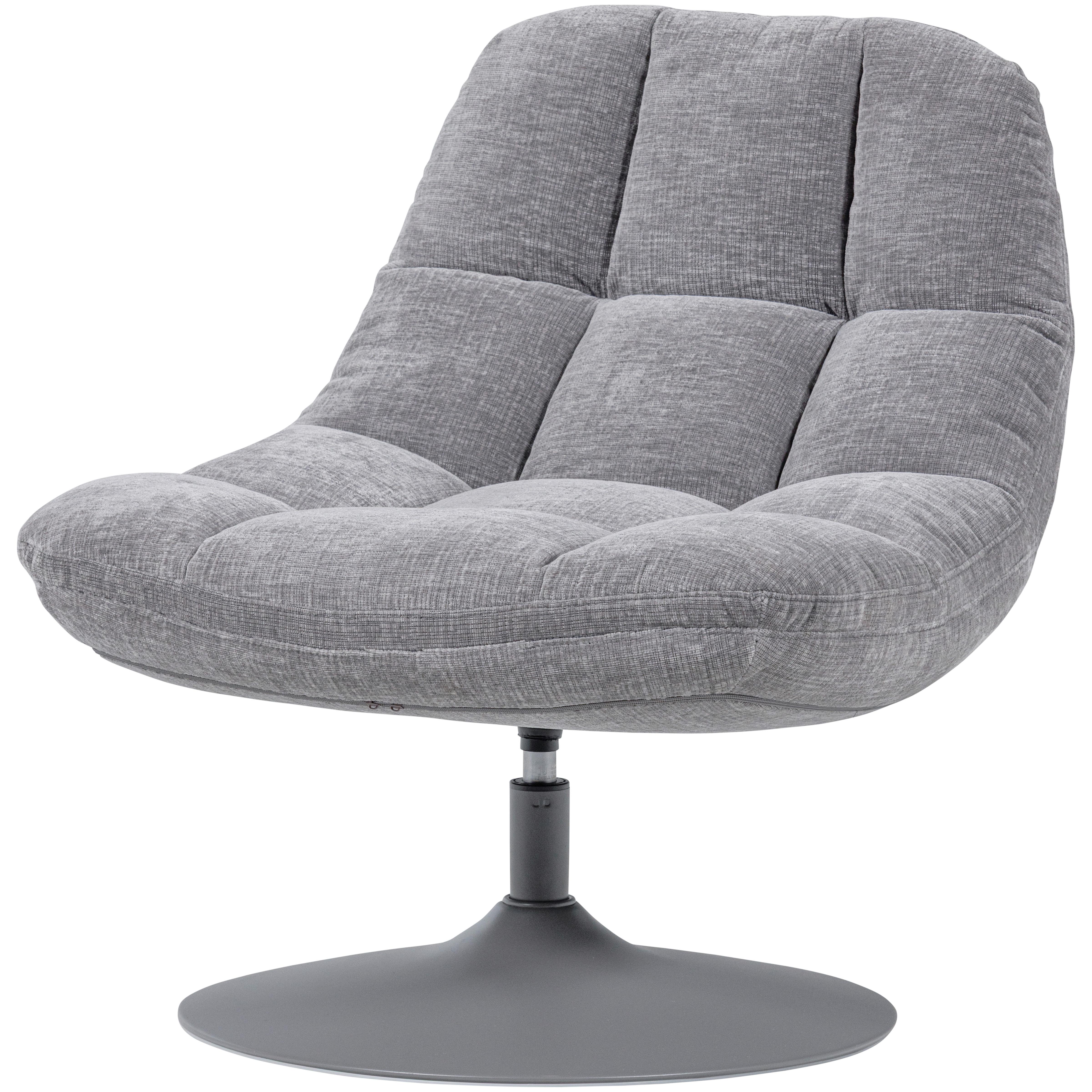 Sessel Elvi Hellgrau B: 73cm - Hellgrau/Grau, Design, Textil (73/81/84cm) - Livetastic