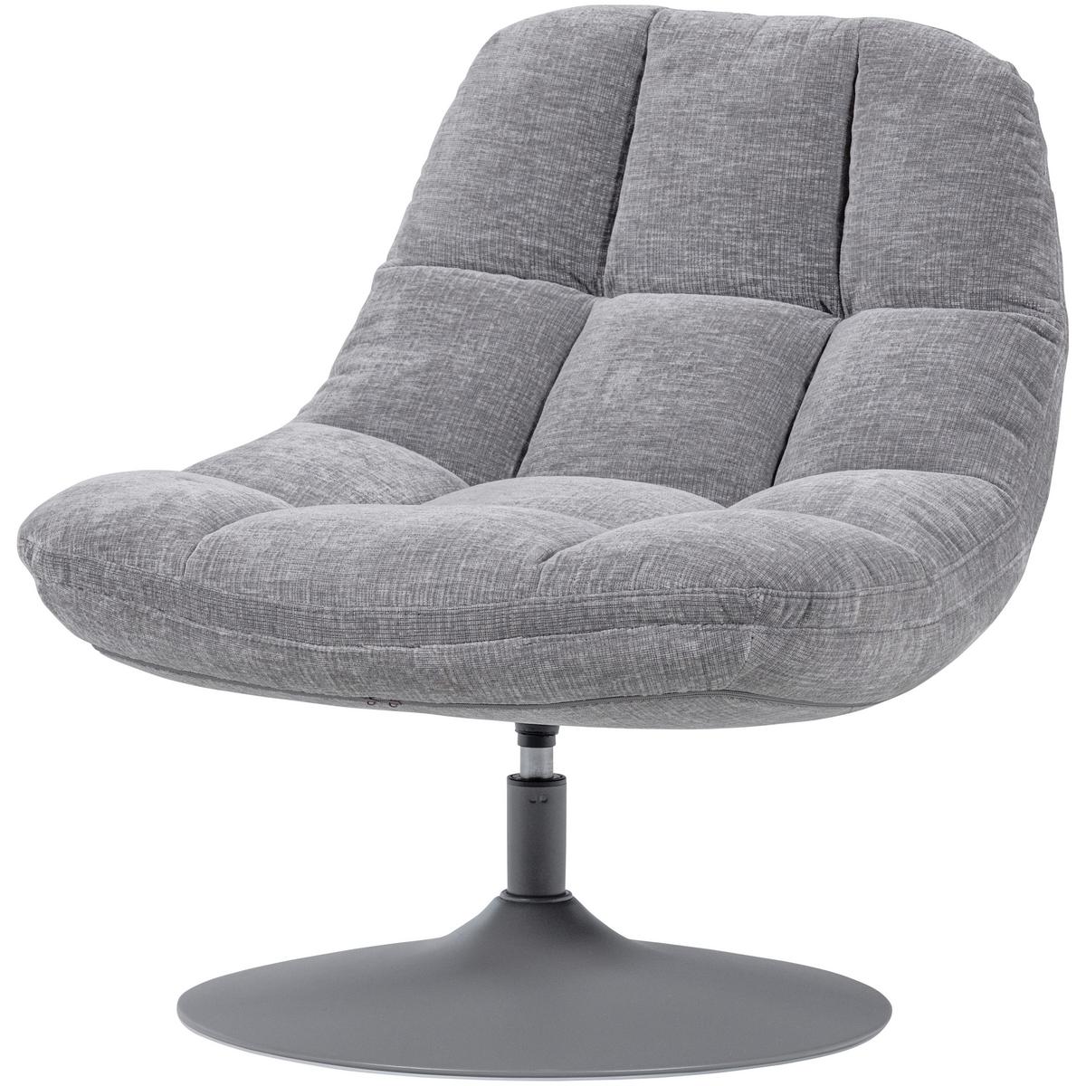 Sessel Elvi Hellgrau B: 73cm - Hellgrau/Grau, Design, Textil (73/81/84cm) - Livetastic