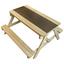 Multifunktionaler Kindertisch inkl. Tafel U. Kunststoffwanne - Naturfarben/Grün, Holz/Kunststoff (90/89/50cm)