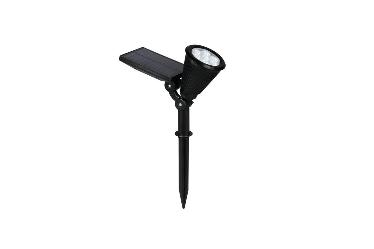 Solarleuchte Festival Schwarz L: 9 cm - Schwarz, KONVENTIONELL, Kunststoff (9/36/24cm)