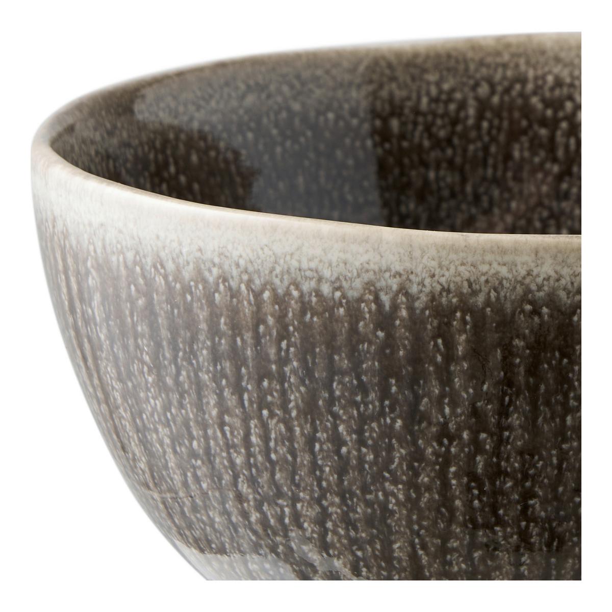 Schüsselset 4 -teilig. Steingut, Grau - Grau, Basics, Keramik