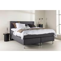 Polsterbett Toldeo Silberfarben/D. Grau B: 180cm - Dunkelgrau/Silberfarben, MODERN, Kunststoff/Textil (180/66/200cm) - Livetastic