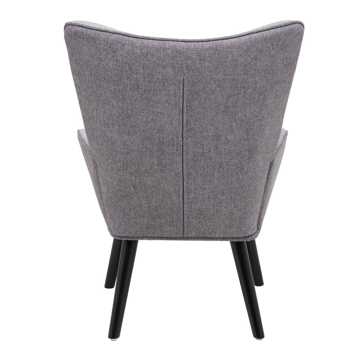 Relaxačné kreslo sivé CHESTER - čierna/svetlosivá, Modern, kov/drevo (66/94/74cm) - Mömax