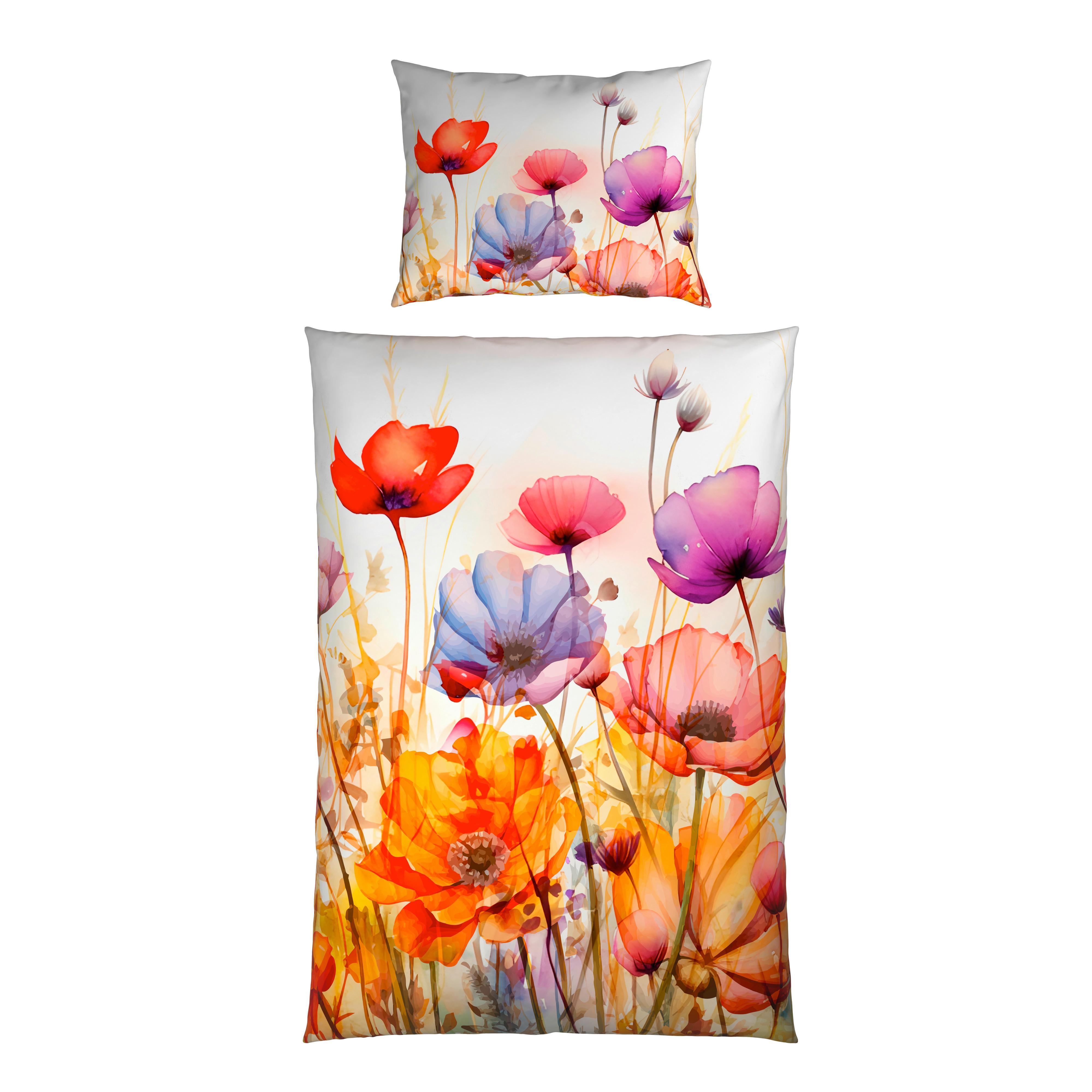 Bettwäsche Carmen - Rot/Orange, ROMANTIK / LANDHAUS, Textil - James Wood