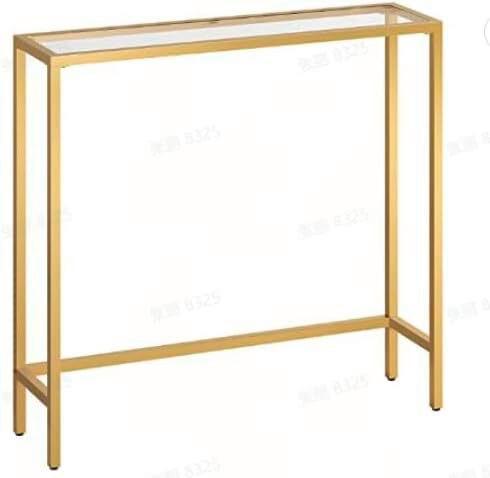 Konsolentisch Goldfarben B: 100,5 cm - Goldfarben, Trend, Glas/Metall (100,5/80/20cm) - MID.YOU
