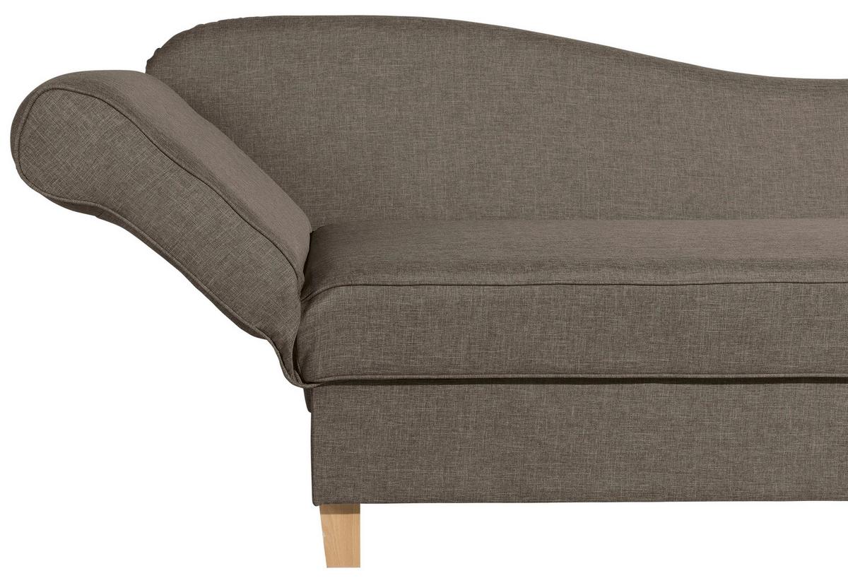 Recamiere Selma Sahara Links mit Bettkasten+schlaffunktion - Hellbraun/Buchefarben, Design, Textil (190/88/82cm) - Max Winzer