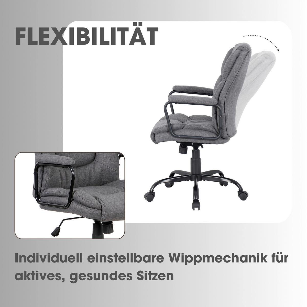 Chefsessel Sting - Schwarz Hochglanz/Schwarz, MODERN, Textil/Metall (57/109/67cm) - MID.YOU