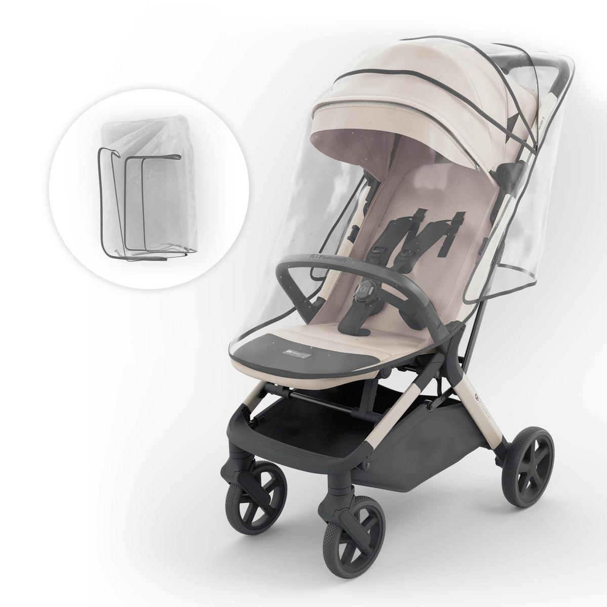 Kinderwagen Beige/Anthrazit - Multicolor, Basics, Kunststoff/Textil (68,5/53/106,5cm) - Kinderkraft