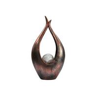 Solarleuchte Bronzefarben Klar - Klar/Bronzefarben, Basics, Glas/Kunststoff (26,5/13/50cm) - Globo
