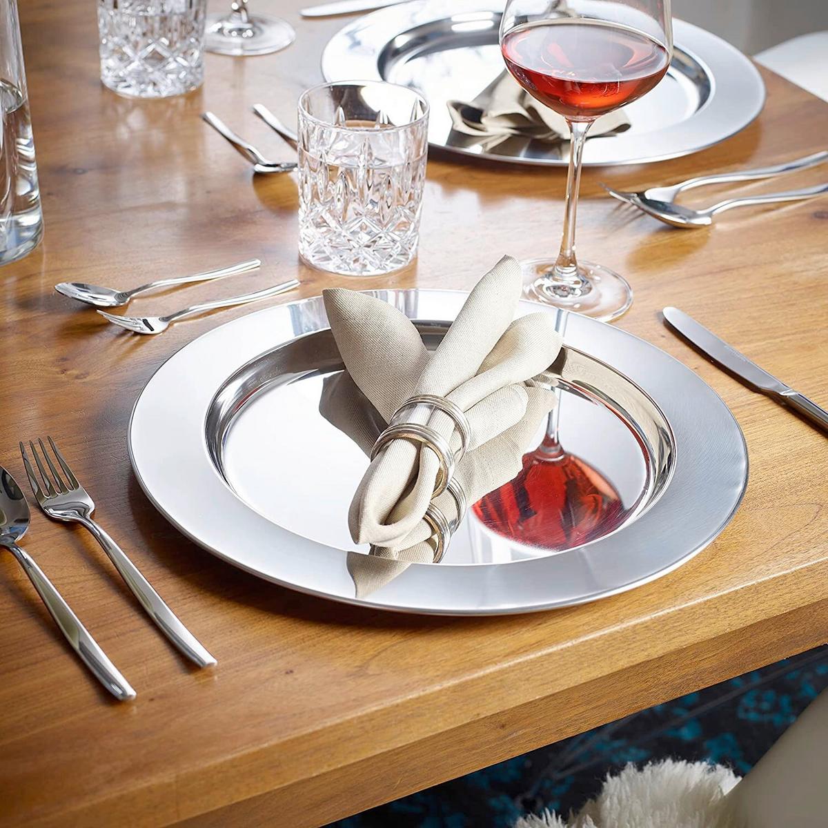 KLUBOVÝ TANIER EW-PT-0401 - strieborná, Basics, kov (33cm) - Echtwerk