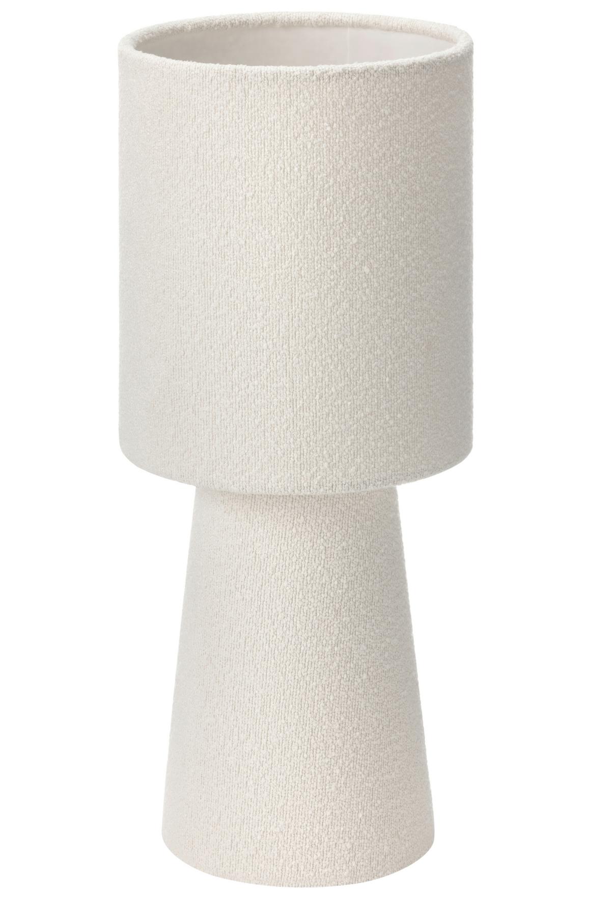 STOLNÍ LAMPA WITE - bílá, Moderní, kov/textil (15/15/38cm) - Mömax