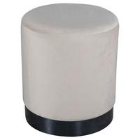 Hocker Benji - Beige/Schwarz, Design (35/42,5/35cm) - Livetastic